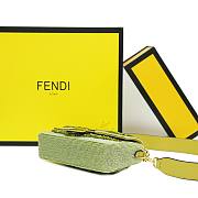 Fendi Baguette Green Beaded Bag - 5