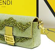 Fendi Baguette Green Beaded Bag - 2