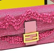 Fendi Baguette Pink Beaded Bag - 6