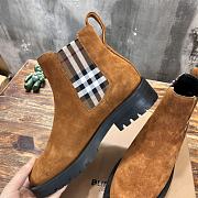 Burberry  Allostock brown ankle boots  - 4