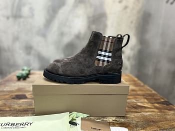 Burberry Allostock dark coffee ankle boots