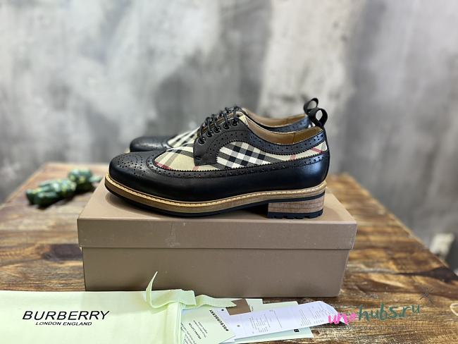 Burberry Brown Arndale Derbys Men Shoes  - 1