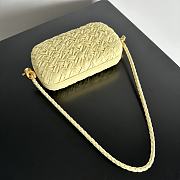 Bottega Veneta intreccio yellow leather clutch - 5