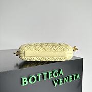 Bottega Veneta intreccio yellow leather clutch - 2