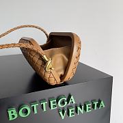 Bottega Veneta intreccio brown leather clutch - 5