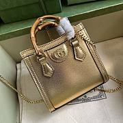 Gucci Diana super mini metallic bag  - 1