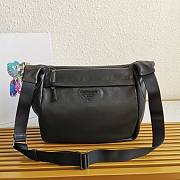 Prada Men Black Leather Shoulder Bag 2VH125  - 5