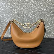 Valentino Garavani VLogo Moon brown leather bag - 1