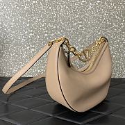 Valentino Garavani VLogo Moon beige leather bag - 3