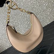 Valentino Garavani VLogo Moon beige leather bag - 4