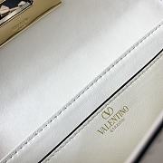 Valentino Garavani White Rockstud Brushed Calfskin Bag - 2