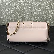 Valentino Garavani Pink Rockstud Brushed Calfskin Bag - 5