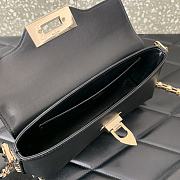 Valentino Garavani Black Rockstud Brushed Calfskin Bag - 4