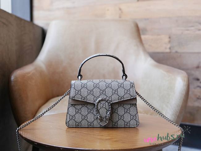 Gucci Dionysus Mini Top Handle GG Leather Bag - 1