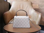 Gucci Dionysus Mini Top Handle White Leather Bag - 3