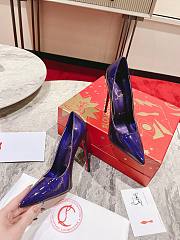 Louboutin purple heels  - 5