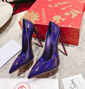 Louboutin purple heels 