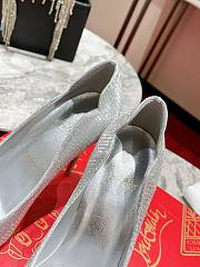 Louboutin silver heels  - 2