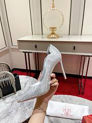 Louboutin silver heels  - 4