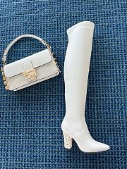 Valentino thigh high white boots  - 3