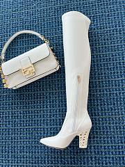 Valentino thigh high white boots  - 2