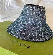 Gucci wide hat ( brown/ denim) - 5