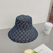 Gucci wide hat ( brown/ denim) - 3