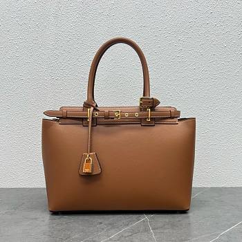 Celine conti brown calfskin bag 