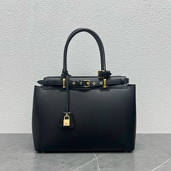 Celine conti black calfskin bag