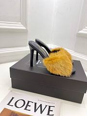 YSL Yellow Fluffy Heels - 5