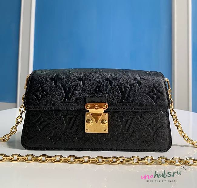 Louis Vuitton Metis black leather bag M82637  - 1