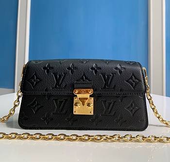 Louis Vuitton Metis black leather bag M82637 
