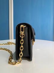 Louis Vuitton Metis black leather bag M82637  - 2