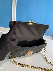 Louis Vuitton Metis black leather bag M82637  - 3