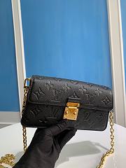 Louis Vuitton Metis black leather bag M82637  - 5