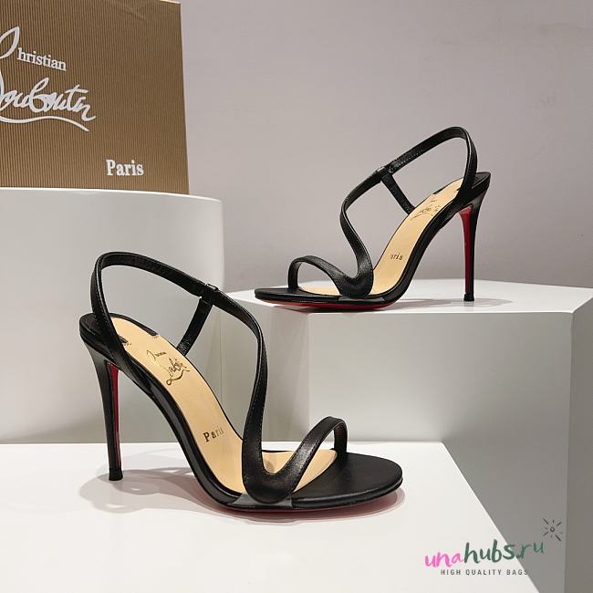 Louboutin CL black 100 mm heels - 1