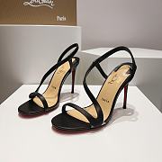 Louboutin CL black 100 mm heels - 6