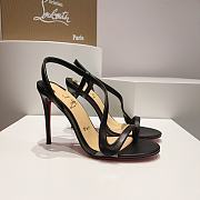 Louboutin CL black 100 mm heels - 4