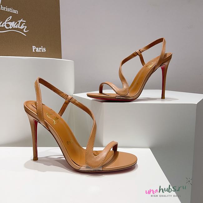 Louboutin CL brown 100 mm heels - 1