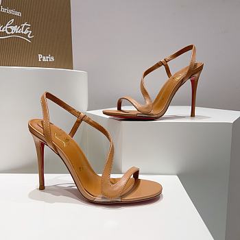 Louboutin CL brown 100 mm heels