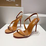 Louboutin CL brown 100 mm heels - 6