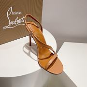 Louboutin CL brown 100 mm heels - 3