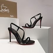 Louboutin CL black stone 100 mm heels - 1