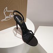 Louboutin CL black stone 100 mm heels - 3