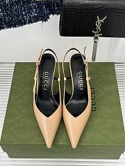 Gucci GG beige slingback pump - 3