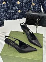 Gucci GG black slingback pump - 3