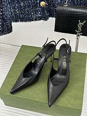 Gucci GG black slingback pump - 2