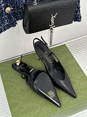 Gucci GG black slingback pump - 5