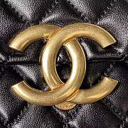 Chanel CF 20 black lambskin gold hardware chain bag  - 2