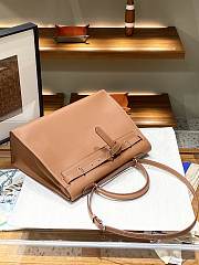 Hermes Kelly flat brown leather bag - 2